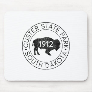 Custer State Park South Dakota Buffalo Hiking Trav Mouse Mat