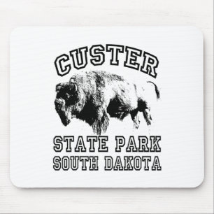 Custer State Park South Dakota Buffalo Nature Hiki Mouse Mat