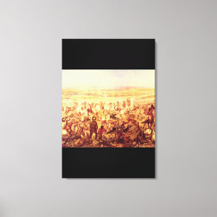 Custer's Last Fight', Unknown_Art of America Canvas Print