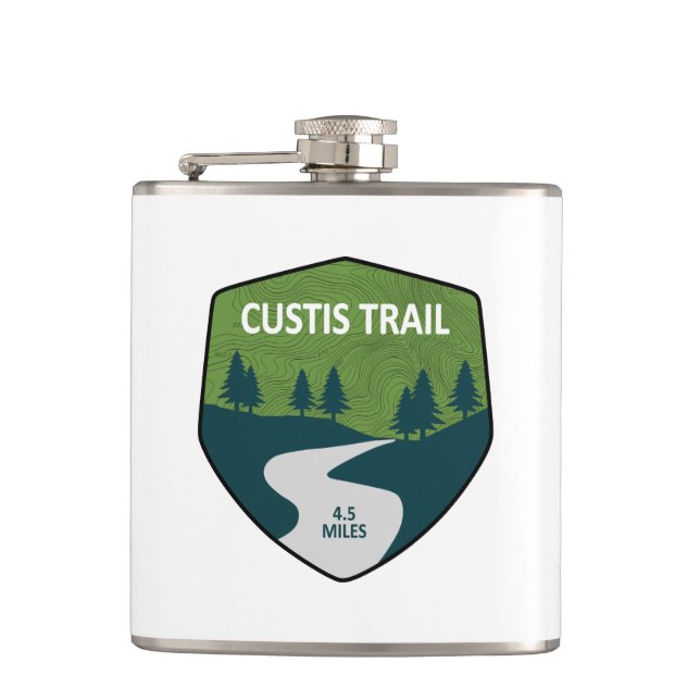 Custis Trail Hip Flask (Front)