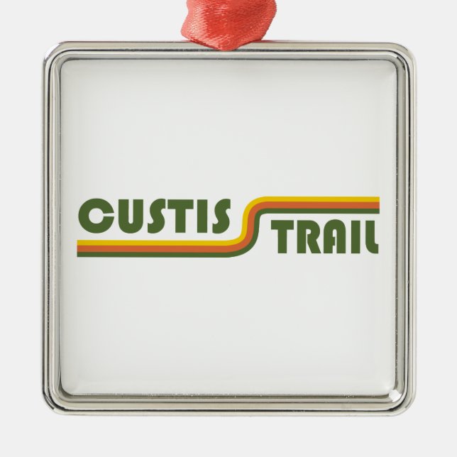 Custis Trail Metal Tree Decoration (Front)