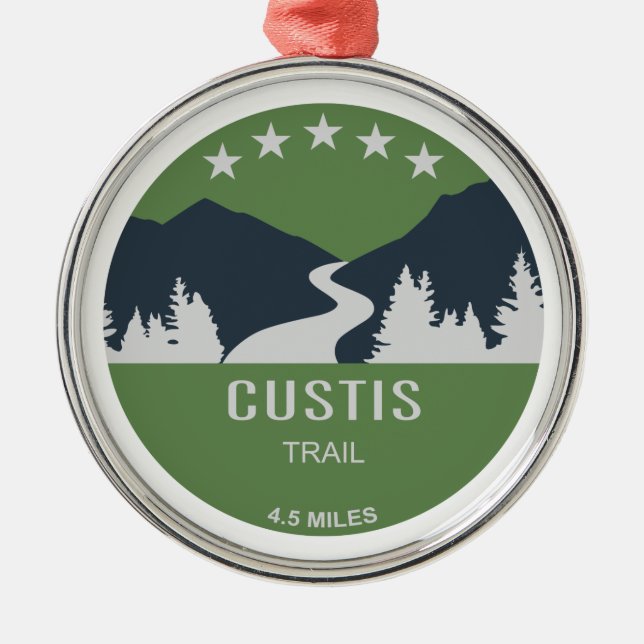 Custis Trail Metal Tree Decoration (Front)