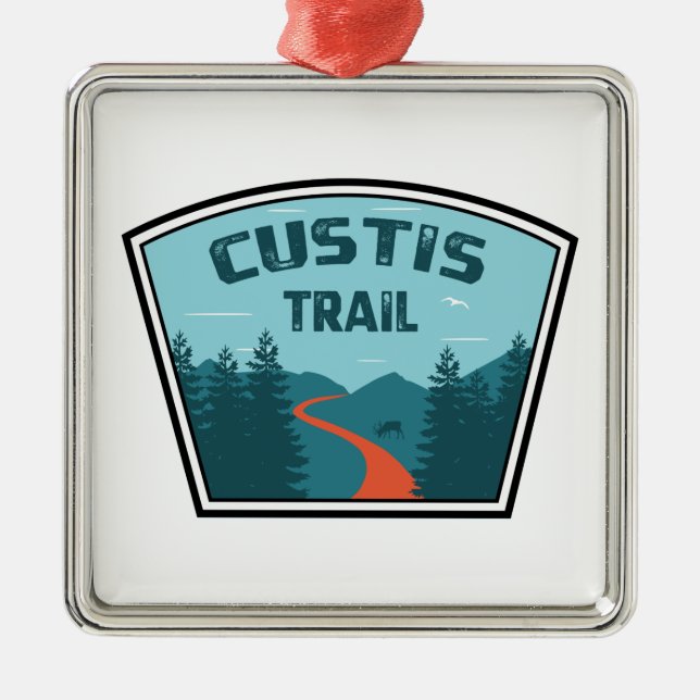 Custis Trail Metal Tree Decoration (Front)