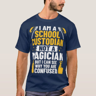 Custodian Costume Janitor Clothes School T-Shirt