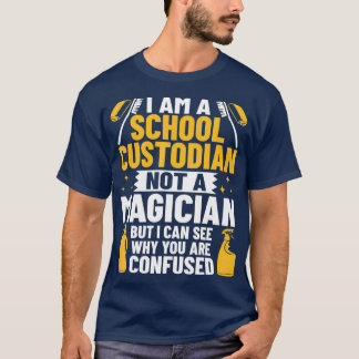 Custodian Costume Janitor Clothes School T-Shirt