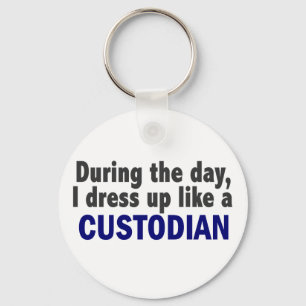 Custodian During The Day Key Ring