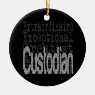 Custodian Extraordinaire Ceramic Tree Decoration