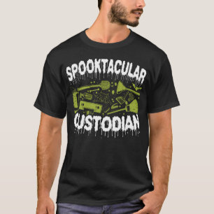 Custodian Janitor Spooktacular Custodian Halloween T-Shirt