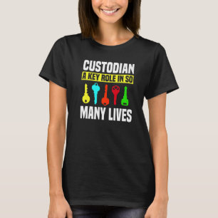 Custodian Keys Janitor Guard Caretaker Porter Hose T-Shirt