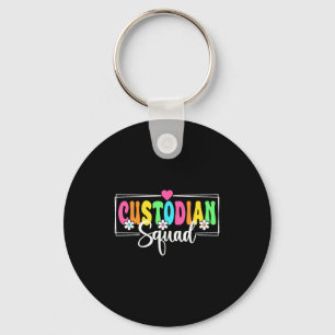 Custodian Squad Back To School Teachers Students Key Ring