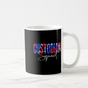 Custodian Squad Tie Dye Back To School Women Appre Coffee Mug