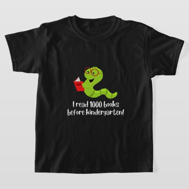 Custom 1000 Books before Kindergarten Shirt (Laydown)