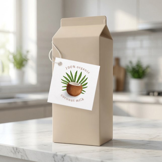 Custom 100% Organic Coconut Milk Tag (Creator Uploaded)