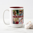 Custom 10 Photo Collage We Love You Aunt Maroon