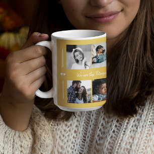 Custom 10 photo collage your text family elegant coffee mug