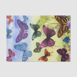 Custom 10lb Tissue Paper, White BUTTERFLY TISSUE Paper