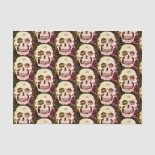 Custom 10lb Tissue Paper, White SKULL Paper