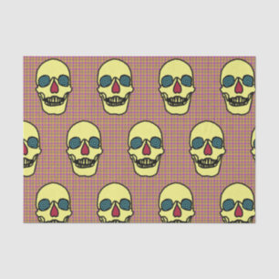 Custom 10lb Tissue Paper, White SKULL Paper