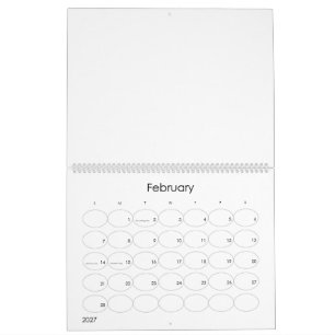 Custom 11" L x 14.25" W Modern Bubbles Calendar
