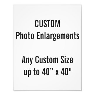 Custom 11"x14" Photo Enlargement up to 40”x40"