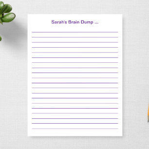 Custom 11 x 8.5 Lined Teacher Gift Personalised Notepad