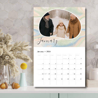 Custom 12-Month Photo Calendar – Grandparent Gift