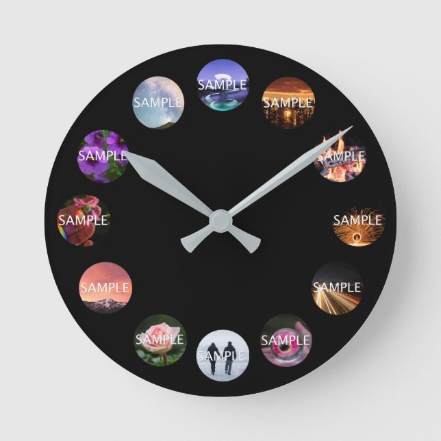 Custom 12 Photo Clock  (Front)