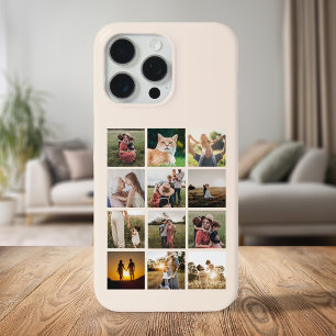 Custom 12 Photo Collage iPhone 15 Pro Max Case