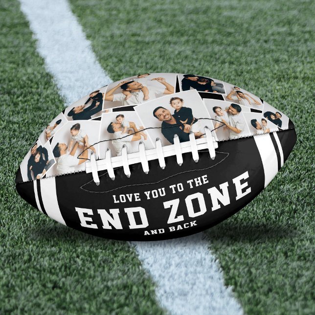 Custom 12 Photo Collage “Love You to the End Zone” American Football (Creator Uploaded)