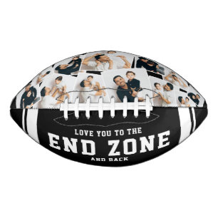 Custom 12 Photo Collage “Love You to the End Zone” American Football