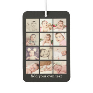 Custom 12 Photo One Of A Kind Personalised Car Air Freshener