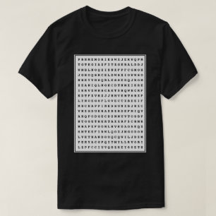 Custom 12 Word Family Word Search Dad T-Shirt