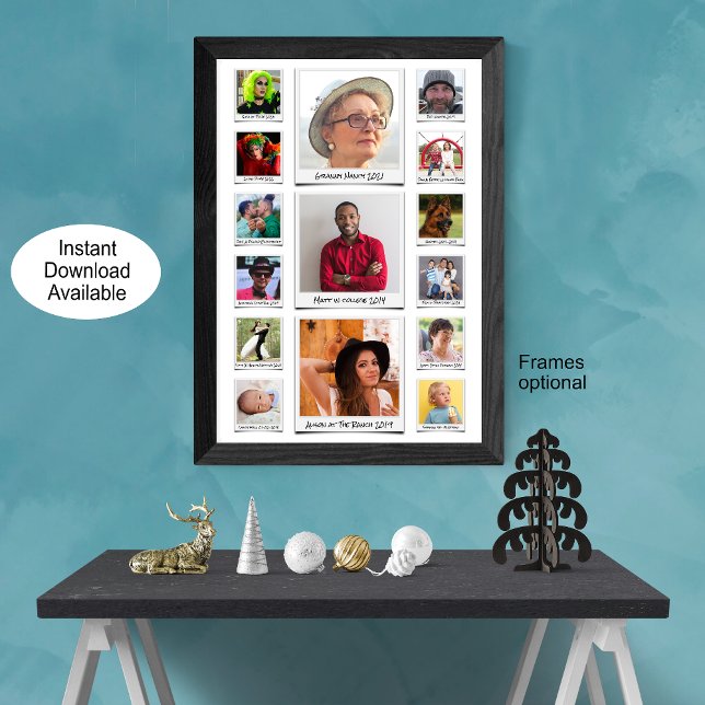 Custom 15 Photo Collage And Text  Poster (Creator Uploaded)