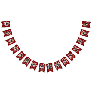 Custom 16-Photo Graduation Cap Toss Diploma Maroon Bunting