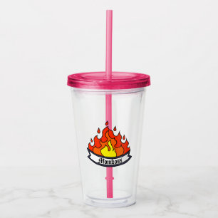 Custom 16oz, Clear Acrylic Tumbler