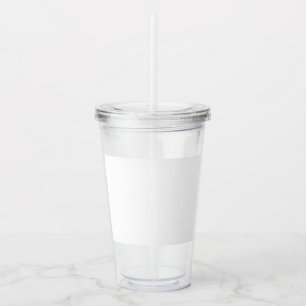 Custom 16oz, Clear Acrylic Tumbler