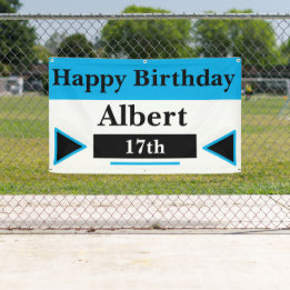 Custom 17 Birthday Banner