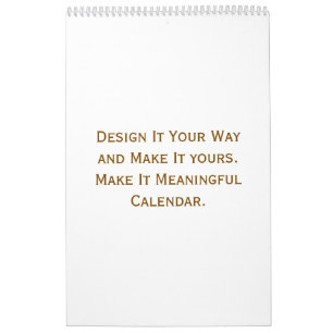 Custom 17" L x 11" W Colourful Seasons Calendar