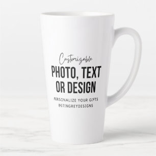 Custom 17 oz Latte Mug Personalized Coffee Cup