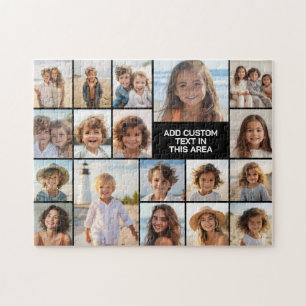 Custom 18 Photo Collage All Over Jigsaw Puzzle