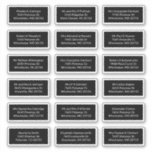 Custom 18 Recipient Name Shipping Address Labels<br><div class="desc">Sometimes writing all those individual addresses with a pen can be tedious but these address labels can be customised with each recipient's of your  invitation address or if you want to use as your return address,  simply copy and paste the first address you edit</div>