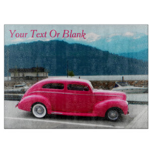 Custom 1940 Famous American Make Sedan Cutting Board
