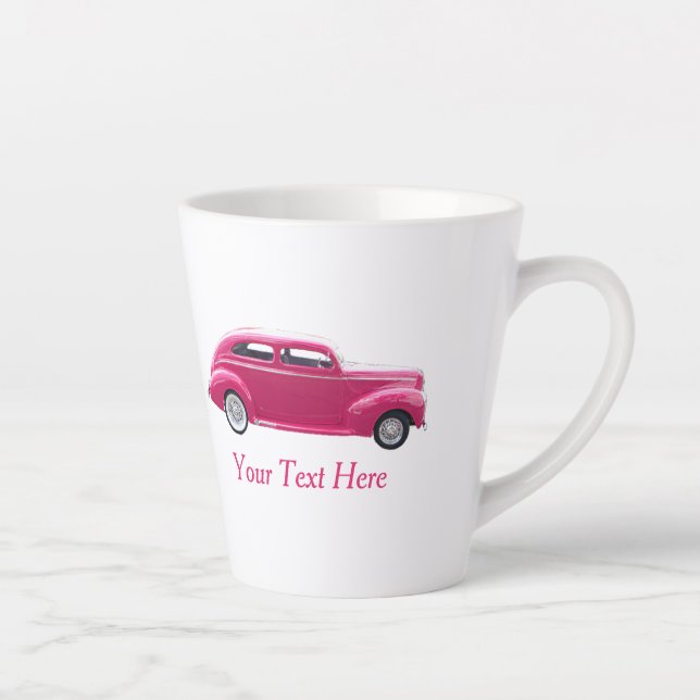 Custom 1940 Famous American Make Sedan Latte Mug (Right)