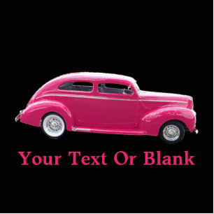 Custom 1940 Famous American Make Sedan Photo Sculpture Magnet