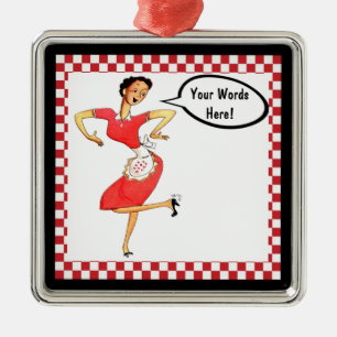 CUSTOM 1940 HOUSEWIFE ORNAMENT - ADD TEXT!!