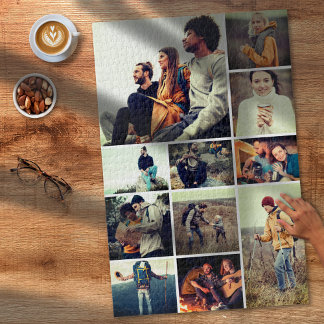 Custom 1,014 Piece 11-Photo Collage Difficult Jigsaw Puzzle
