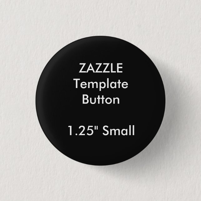 Custom 1.25" Small Round Button Blank Template (Front)