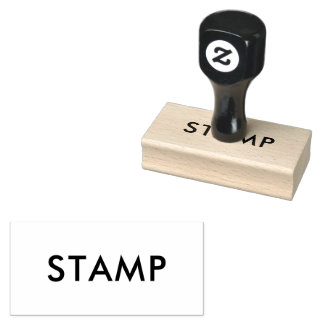Custom 1.5" x 3" rubber stamp