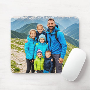 Custom 1 Photo Family Mouse Mat