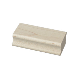 Custom 1" x 2.5" Rubber Stamp, Ink Pad Colour = No Rubber Stamp